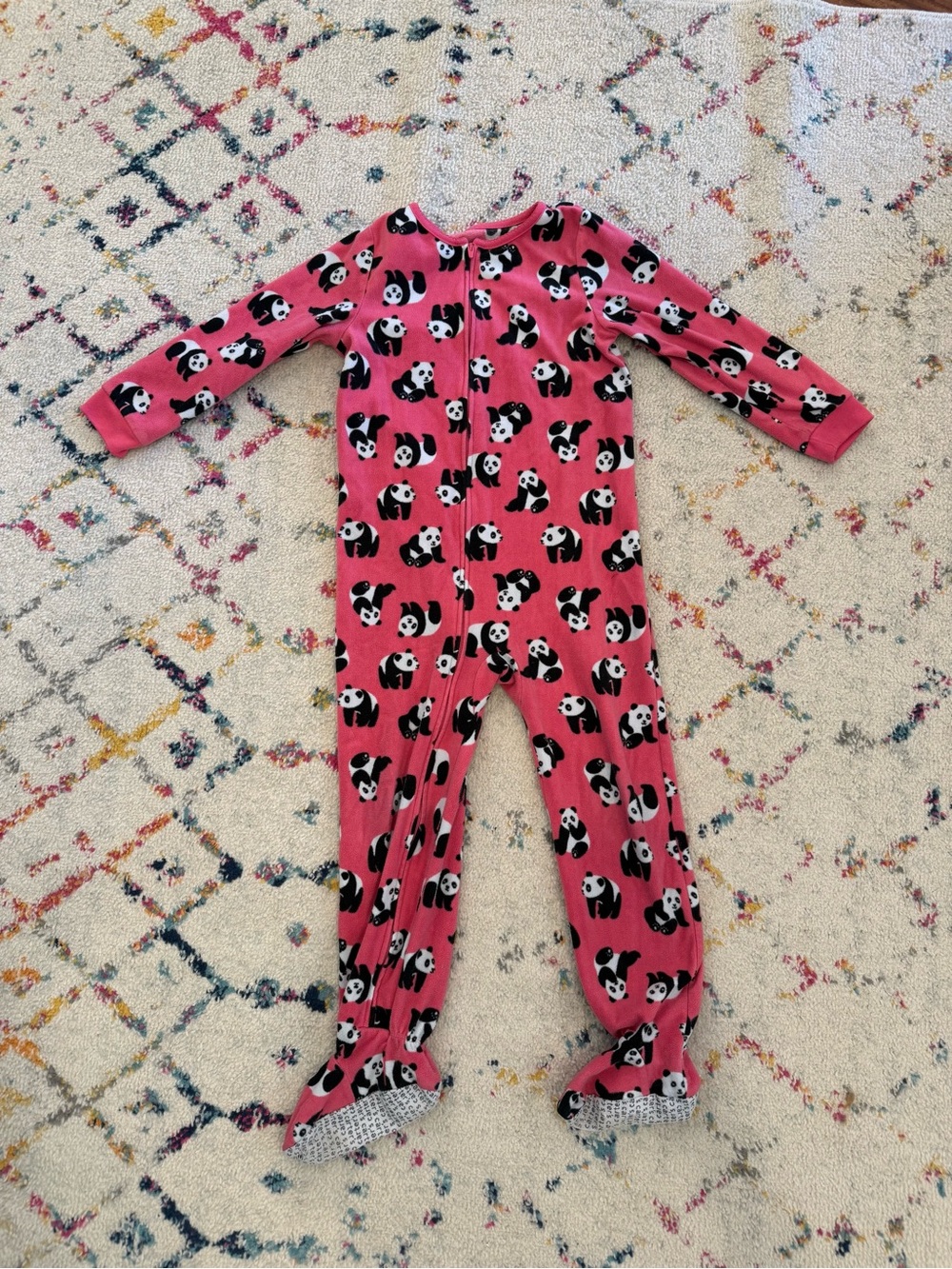 Size 6 Carters Fleece Footed Pajamas